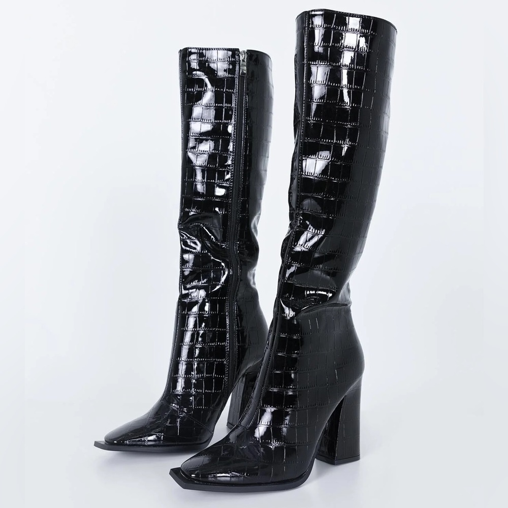 Princess Polly Mercury Boots- Knee High Tall Heeled Boots